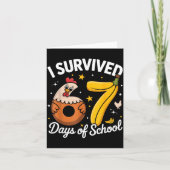 I Survived 67 Days Of School Chicken Banana Kids 6 カード (正面)