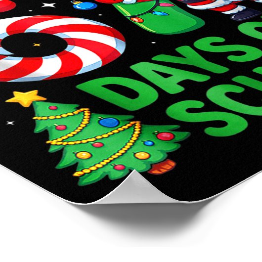 I Survived 67 Days Of School Christmas Candy Cane  ポスター (角)