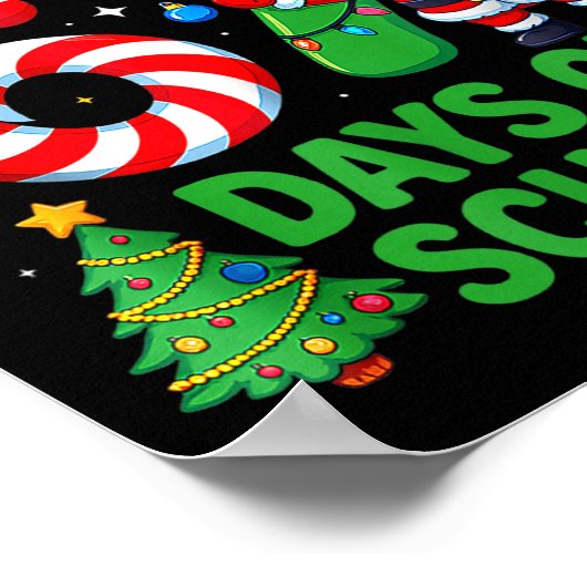 I Survived 67 Days Of School Christmas Candy Cane ポスター (角)