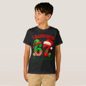 I Survived 67 Days Of School Christmas Candy Cane  Tシャツ (正面フル)