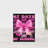 I Survived 67 Days Of School Cool Teacher Design  カード (正面)