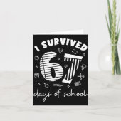 I Survived 67 Days Of School Cool Teacher Design  カード (正面)