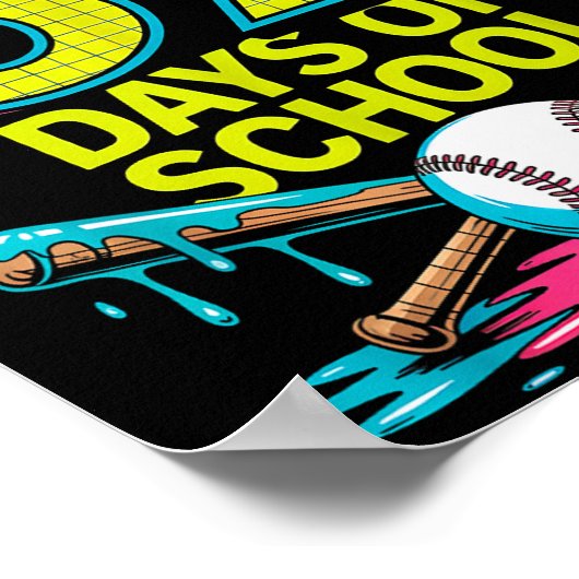 I Survived 67 Days Of School Funny 67 Baseball Sli ポスター (角)