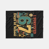 I Survived 67 Days Of School Funny 67 Meme Science フリースブランケット (正面(横))