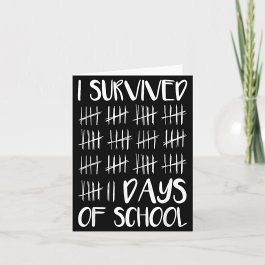 I Survived 67 Days Of School Funny 67 Meme Tally M カード (正面)