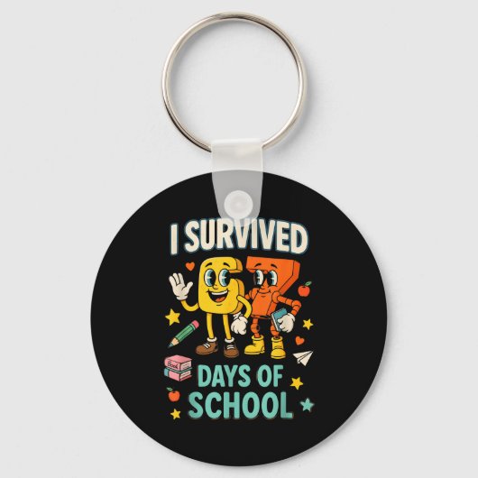 I Survived 67 Days Of School Funny 67 Meme Teacher キーホルダー (正面)