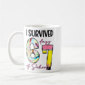 I Survived 67 Days Of School Funny 67 Meme Teacher コーヒーマグカップ (左)