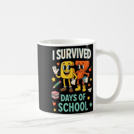 I Survived 67 Days Of School Funny 67 Meme Teacher コーヒーマグカップ (右)