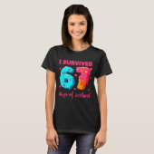 I Survived 67 Days Of School Funny 67 Meme Teacher Tシャツ (正面フル)