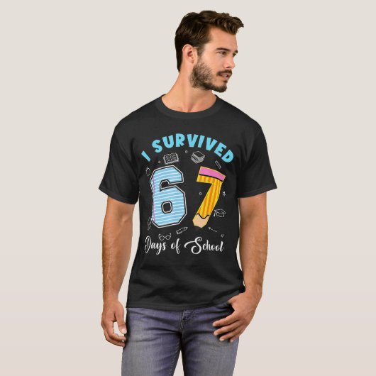 I Survived 67 Days Of School Funny 67 Meme Teacher Tシャツ (正面フル)