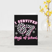 I Survived 67 Days Of School Funny 67 Teachers Stu カード (黄色い花)