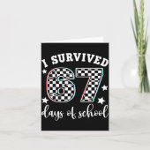 I Survived 67 Days Of School Funny 67 Teachers Stu カード (正面)