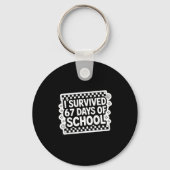 I Survived 67 Days Of School Funny 67 Teachers Stu キーホルダー (正面)