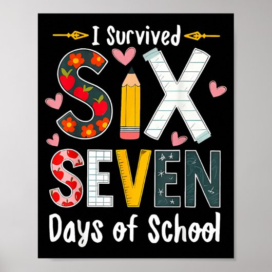 I Survived 67 Days Of School Funny 67 Teachers Stu ポスター (正面)