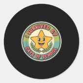 I Survived 67 Days Of School Funny 67 Teachers Stu ラウンドシール (正面)