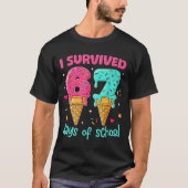 I Survived 67 Days Of School Funny 67 Teachers Stu Tシャツ (正面)