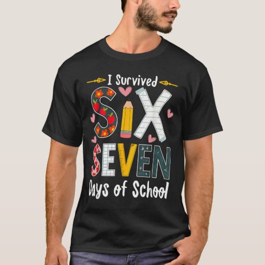 I Survived 67 Days Of School Funny 67 Teachers Stu Tシャツ (正面)