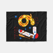 I Survived 67 Days Of School Funny 6 7 Baseball Te フリースブランケット (正面(横))