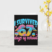 I Survived 67 Days Of School Funny 6 7 Meme Teache カード (黄色い花)