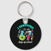 I Survived 67 Days Of School Funny 6 7 Stem Teache キーホルダー (正面)