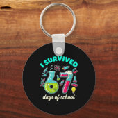I Survived 67 Days Of School Funny 6 7 Stem Teache キーホルダー (正面)