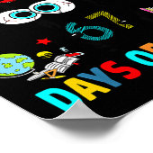 I Survived 67 Days Of School Funny Black Cat Six S ポスター (角)