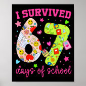I Survived 67 Days Of School Funny Camouflage Boy  ポスター (正面)