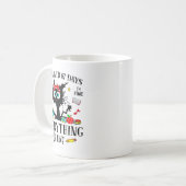 I Survived 67 Days Of School Funny Cat Six Seven M コーヒーマグカップ (正面左)