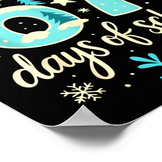 I Survived 67 Days Of School Funny Christmas Teach ポスター (角)