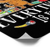 I Survived 67 Days Of School Funny Dog Lover Scien ポスター (角)