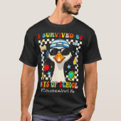 I Survived 67 Days Of School Funny Goose Boys Coun Tシャツ (正面)