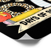 I Survived 67 Days Of School Funny Leopard Student ポスター (角)