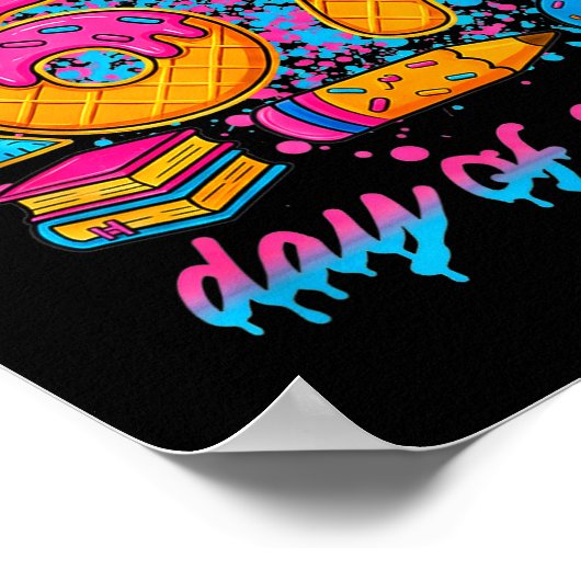 I Survived 67 Days Of School Funny Meme Ice Cream  ポスター (角)