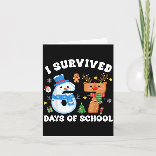 I Survived 67 Days Of School Funny Meme Six Seven  カード (正面)