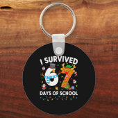 I Survived 67 Days Of School Funny Meme Six Seven  キーホルダー (正面)