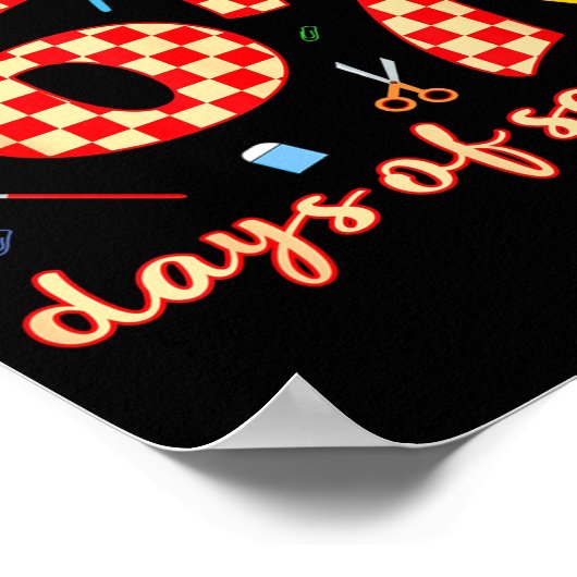 I Survived 67 Days Of School Funny Meme Student Te ポスター (角)