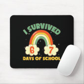 I Survived 67 Days Of School Funny Meme Student Te マウスパッド (マウス)