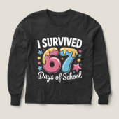 I Survived 67 Days of School Funny Meme Teacher (デザイン正面)