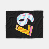 I Survived 67 Days Of School Funny Meme Teacher 2  フリースブランケット (正面(横))