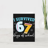 I Survived 67 Days Of School Funny Meme Teacher St カード (正面)