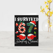 I Survived 67 Days Of School Funny Meme Teacher St カード (黄色い花)