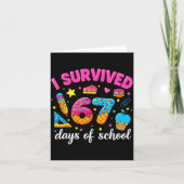 I Survived 67 Days Of School Funny Meme Teacher St カード (正面)
