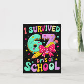 I Survived 67 Days Of School Funny Meme Teacher St カード (正面)