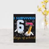 I Survived 67 Days Of School Funny Meme Teacher St カード (黄色い花)