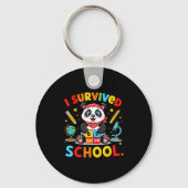 I Survived 67 Days Of School Funny Meme Teacher St キーホルダー (正面)