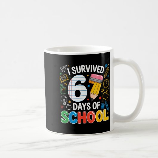 I Survived 67 Days Of School Funny Meme Teacher St コーヒーマグカップ (右)
