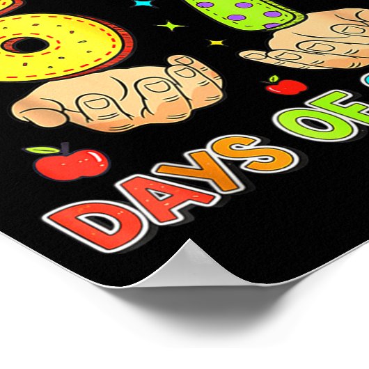 I Survived 67 Days Of School Funny Meme Teacher St ポスター (角)