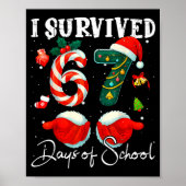I Survived 67 Days Of School Funny Meme Teacher St ポスター (正面)