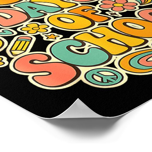 I Survived 67 Days Of School Funny Meme Teacher St ポスター (角)