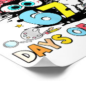 I Survived 67 Days Of School Funny Meme Teacher St ポスター (角)